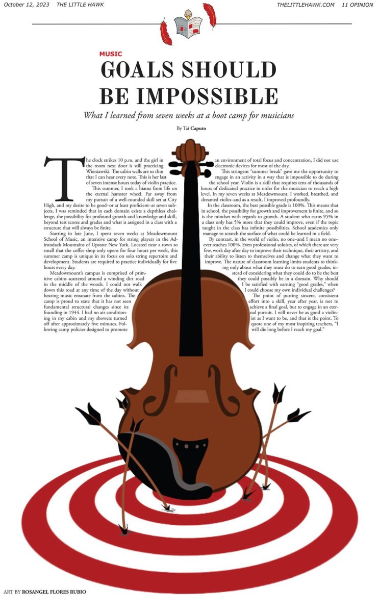 NSPA newspaper page design finalist by Rosangel Flores-Rubio and Tai Caputo.