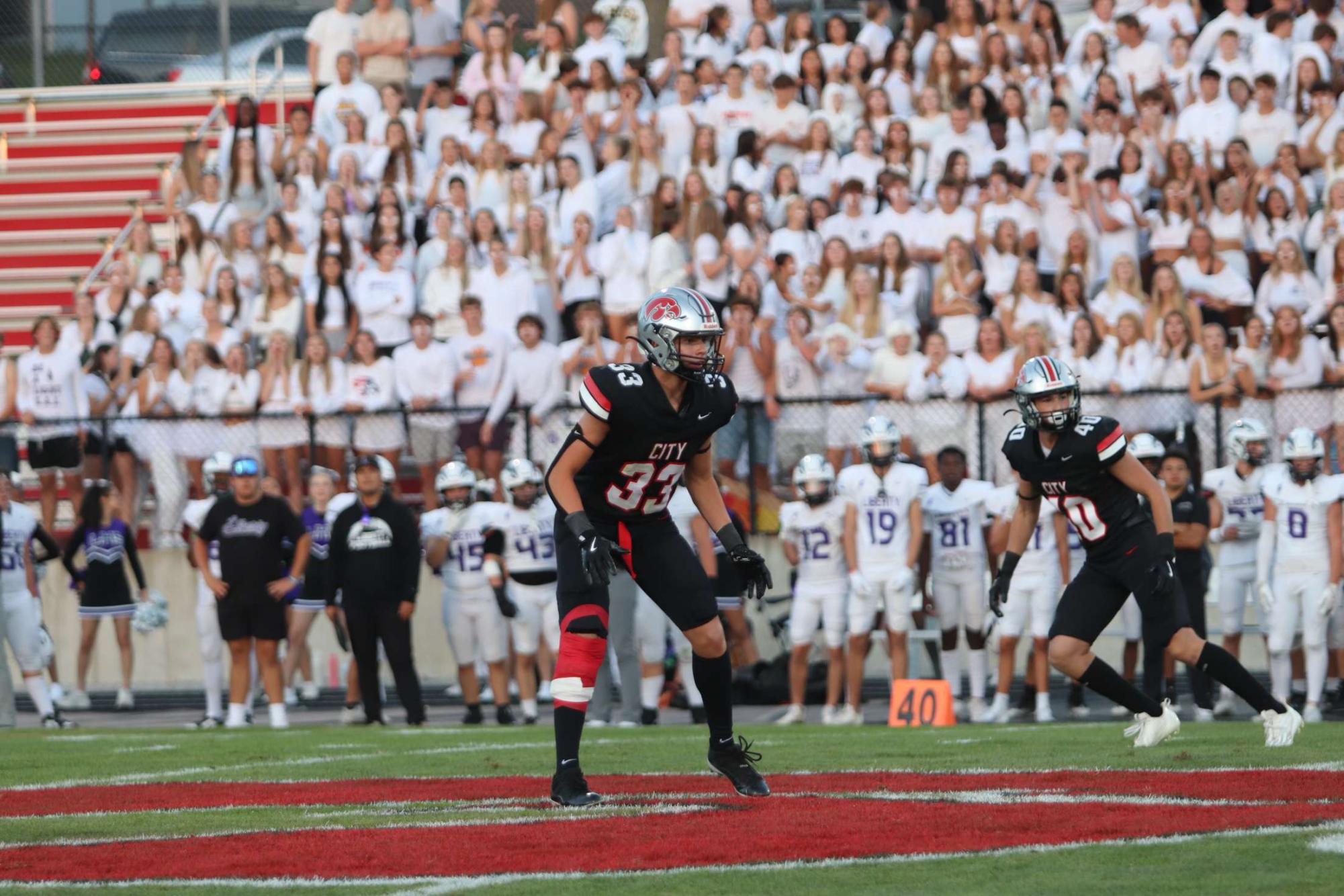 Marshall Sheldon gets ready for the game to begin. Photo courtesy of Amber Seaton