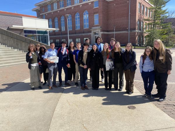 Model United Nations participants from city High pose for a photo taken last year at the state conference.